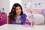 בובת ברבי  אוברול ורוד נוצץ ומעיל פרווה - Image 2