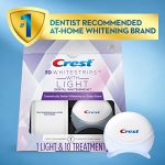 רצועות הלבנת שיניים קרסט 3D White Whitestrips בערכת מנורה ל10 טיפולים - Image 4