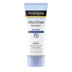 קרם הגנה Neutrogena Ultra Sheer SPF 70 עמיד במים