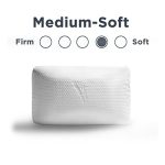 כרית טמפור דגם סימפוני מבית Tempur Pedic סימפונית לתחושה רכה ויוקרתית, גודל סטנדרטי בצבע לבן - Image 2