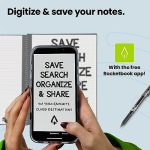 מחברת Rocketbook חכמה לשימוש חוזר - עט פיילוט Frixion אחד ומטלית מיקרופייבר אחת כלולי - Image 3
