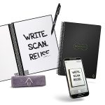 מחברת Rocketbook חכמה לשימוש חוזר - עט פיילוט Frixion אחד ומטלית מיקרופייבר אחת כלולי