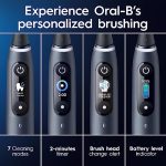 מברשת שיניים חשמלית Oral-B iO סדרה 9 עם 3 ראשי מברשת חלופיים, אוניקס שחור - Image 5