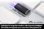 כונן SSD נייד SAMSUNG T5 EVO 4TB עם USB 3.2 - Image 2