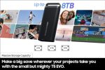 כונן SSD נייד SAMSUNG T5 EVO 4TB עם USB 3.2 - Image 3