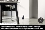 כונן SSD נייד SAMSUNG T5 EVO 4TB עם USB 3.2 - Image 4