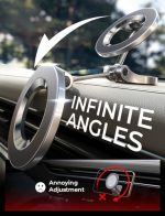 תושבת לדשבורד לרכב LISEN עם מחזיק טלפון MagSafe מסתובב 360° - Image 4