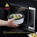 סט קערות למיקרוגל Evolution - פלדת אל-חלד וזכוכית מחוסמת - Image 3