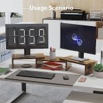 מעמד עץ שולחני למחשב נייד וצג כפול - Image 7