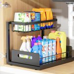 חבילה של 2 ארגוניות נשלפות לאחסון מתחת לכיור - Image 3