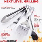 Alpha Grillers סט אביזרי גריל עמידים ומקצועיים לבישול בחוץ - Image 2