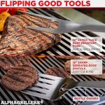Alpha Grillers סט אביזרי גריל עמידים ומקצועיים לבישול בחוץ - Image 3