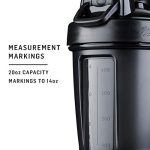 BlenderBottle בקבוק שייקר קלאסי V2 מושלם לשייק חלבון ולאימון לפני אימון, 591 מ"ל, כחול אוקיינוס - Image 2