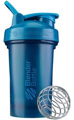 BlenderBottle בקבוק שייקר קלאסי V2 מושלם לשייק חלבון ולאימון לפני אימון, 591 מ"ל, כחול אוקיינוס