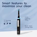 מברשת שיניים Oral-B חשמלית נטענת סדרה iO 3 - עם 3 הגדרות ניקוי ו2 ראשי מברשות לניקיון עמוק - Image 4