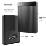 UnionSine 1TB כונן קשיח חיצוני נייד דק במיוחד HDD-USB 3.0 למחשב, Mac, מחשב נייד, PS4, Xbox One, Xbox 360-Super Fast Transmission-HD-2510(שחור) - Image 2