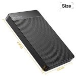 UnionSine 1TB כונן קשיח חיצוני נייד דק במיוחד HDD-USB 3.0 למחשב, Mac, מחשב נייד, PS4, Xbox One, Xbox 360-Super Fast Transmission-HD-2510(שחור) - Image 3