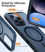 מגן TORRAS לאייפון 16 Pro Max - עמידות ברמה צבאית מפני פגיעות ושריטות - Image 5
