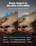כבל HDMI 8K עם תמיכה ב-120Hz ו-60Hz באורך 2 מטר - Image 3