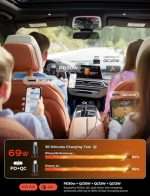 מטען רכב נשלף LISEN 69W לטעינה מהיר לרכב 4 ב-1 מתאים לאייפון וגלקסי - Image 5