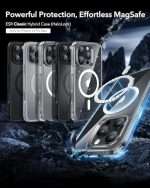 כיסוי ESR היברידי עם הגנה ברמה צבאית ותמיכה ב-MagSafe לאייפון 16 פרו מקס - Image 3
