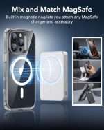 כיסוי ESR היברידי עם הגנה ברמה צבאית ותמיכה ב-MagSafe לאייפון 16 פרו מקס - Image 6