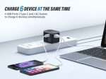 מתאם נסיעות אוניברסלי עם מטען USB חכם ו- USB Type C - Image 2