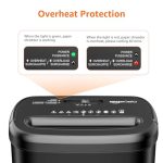 מגרסת נייר 8 דפים חיתוך צלב מבית Amazon Basics - Image 5