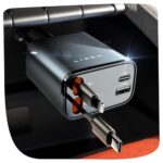 LISEN מטען רכב חזק ונייד – USB-C 69W עם טעינה מהירה