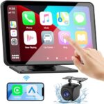 מסך מגע נייד 7" עם CarPlay ו-Android Auto – שדרוג חכם לרכב שלך