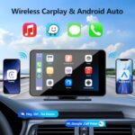 מסך מגע נייד 7" עם CarPlay ו-Android Auto – שדרוג חכם לרכב שלך - Image 2
