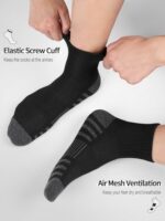 Airacker גרבי רבע ספורטיביים נושמים לריצה - 6 זוגות - Image 3