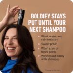סיבי שיער BOLDIFY ב14 גוונים למילוי שיער דליל ועיבוי מיידי - Image 6